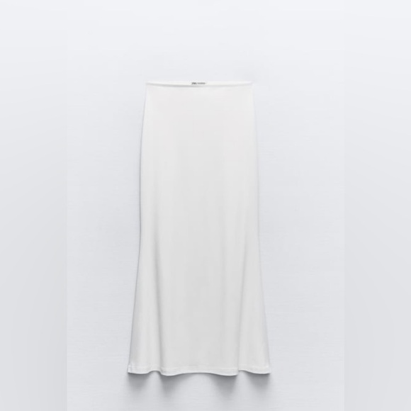 Zara LONG POLYAMIDE SKIRT - Picture 1 of 1